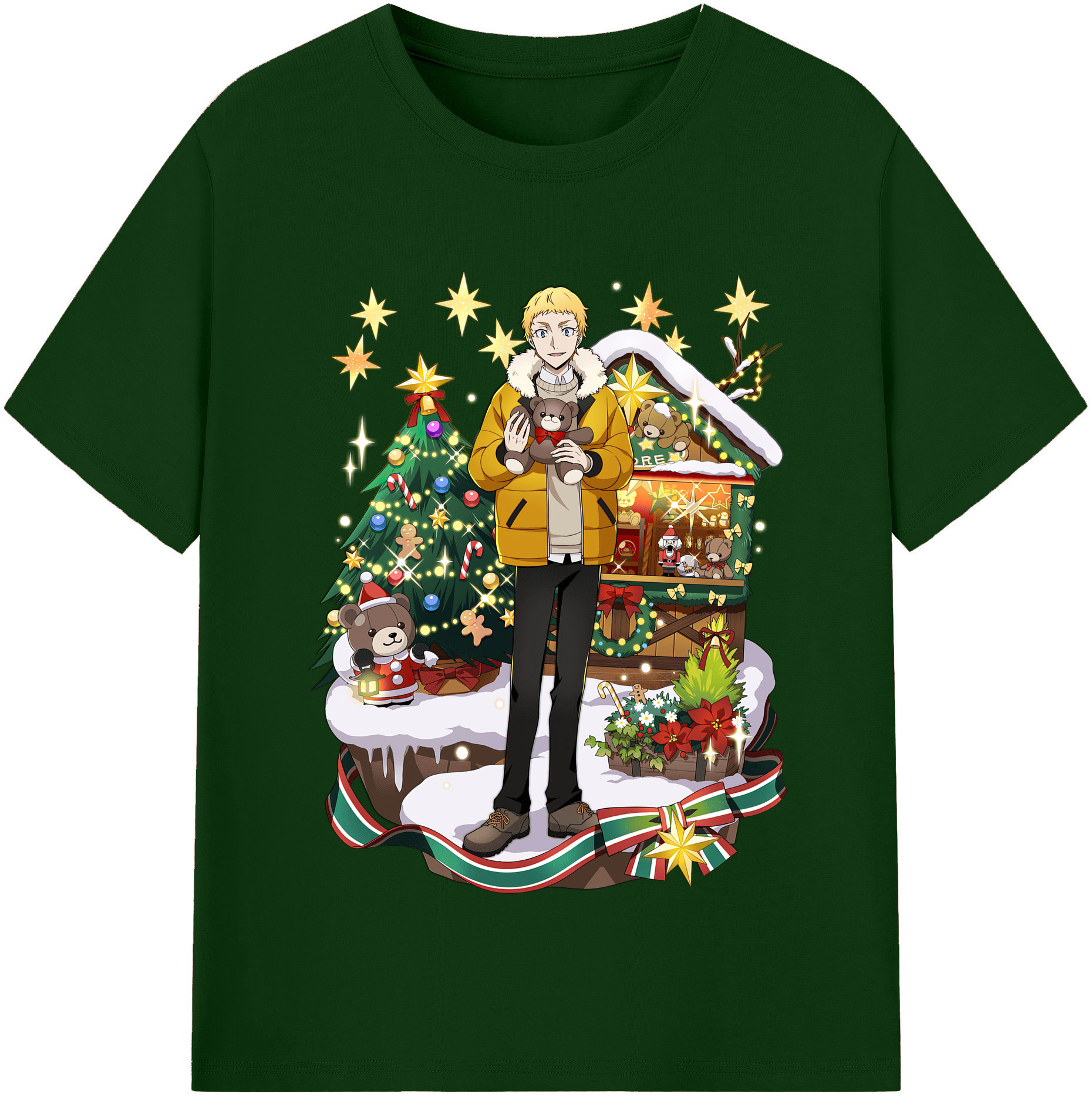 （画像用） 文豪ストレイドッグス Bungo Stray Dogs 綿100％半袖Tシャツ（フロントプリント）